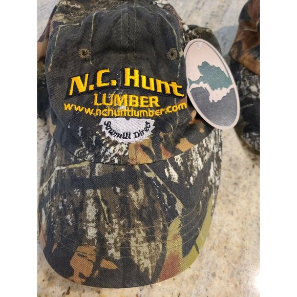 3 Camoflauge Caps Hats Mossy Oak NWT- NC Hunt Lumber,  Cabelas, Mulberry Point. - Picture 2 of 12